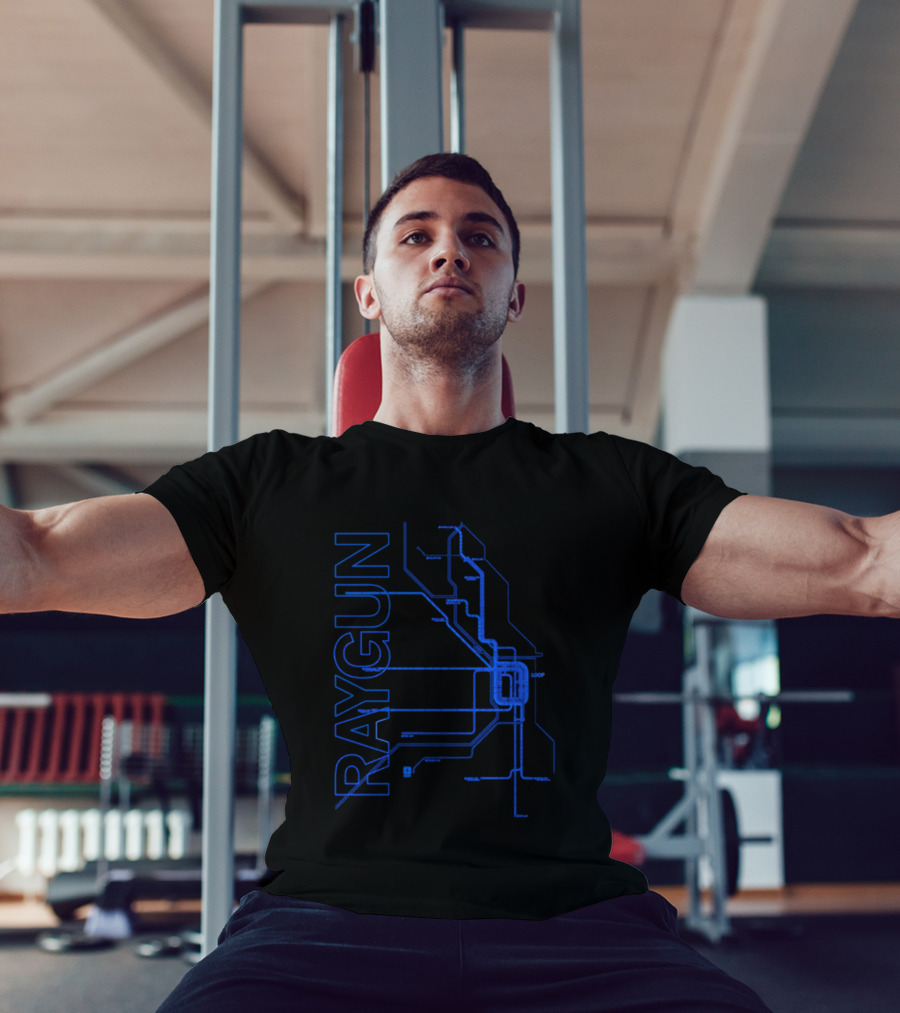 RAYGUN Chicago L Train Map T-Shirt