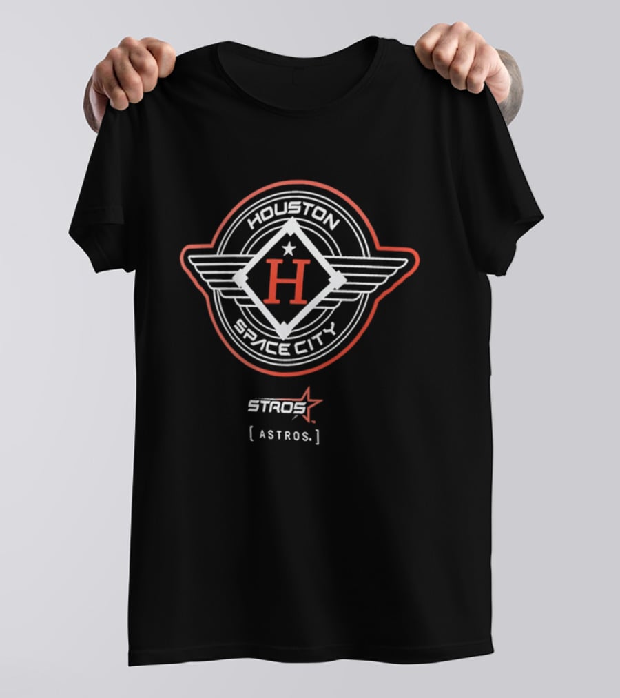 Houston Space City Stros Astros Diamond Wings H T-Shirt