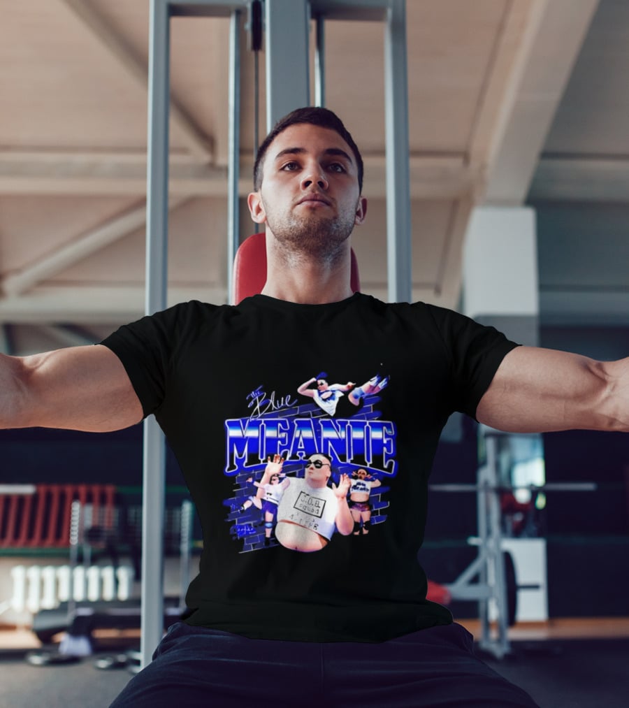 The Blue Meanie Brian Heffron Wrestling T-Shirt