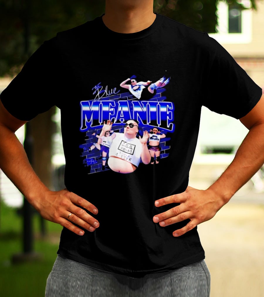 The Blue Meanie Brian Heffron Wrestling T-Shirt