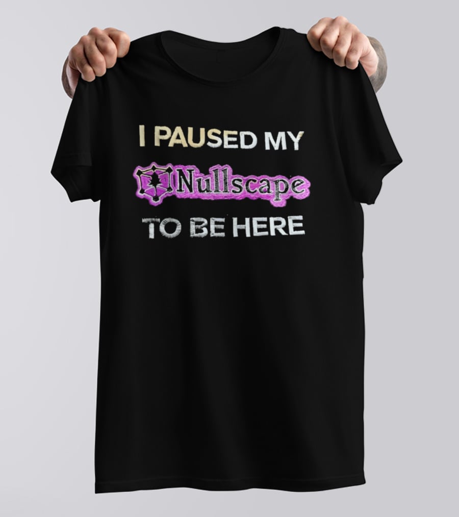 I Paused My Nullscape To Be Here Gaming Meme T-Shirt