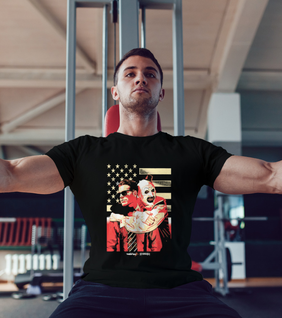 Ice Nine Kills Spencer Clown American Flag Horror Aesthetic T-Shirt