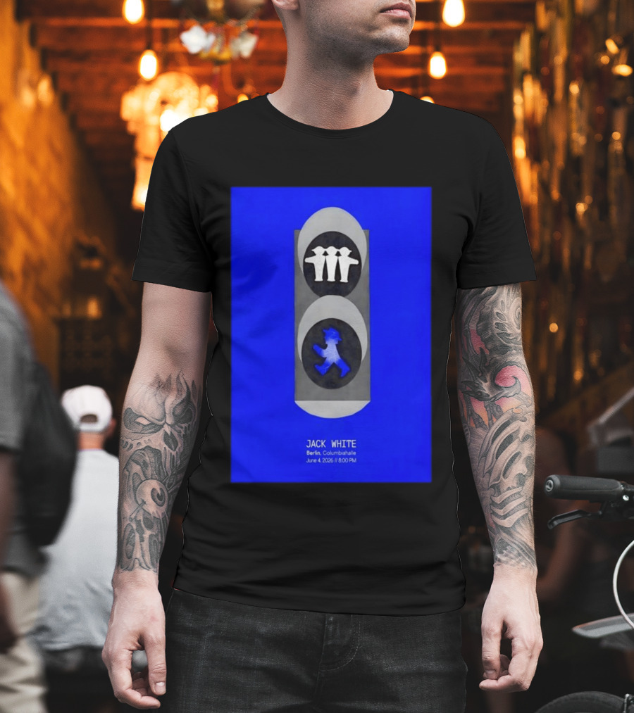 Jack White Berlin Columbiahalle June 4 2026 Ampelmann Traffic Light Icon Concert 8PM T-Shirt