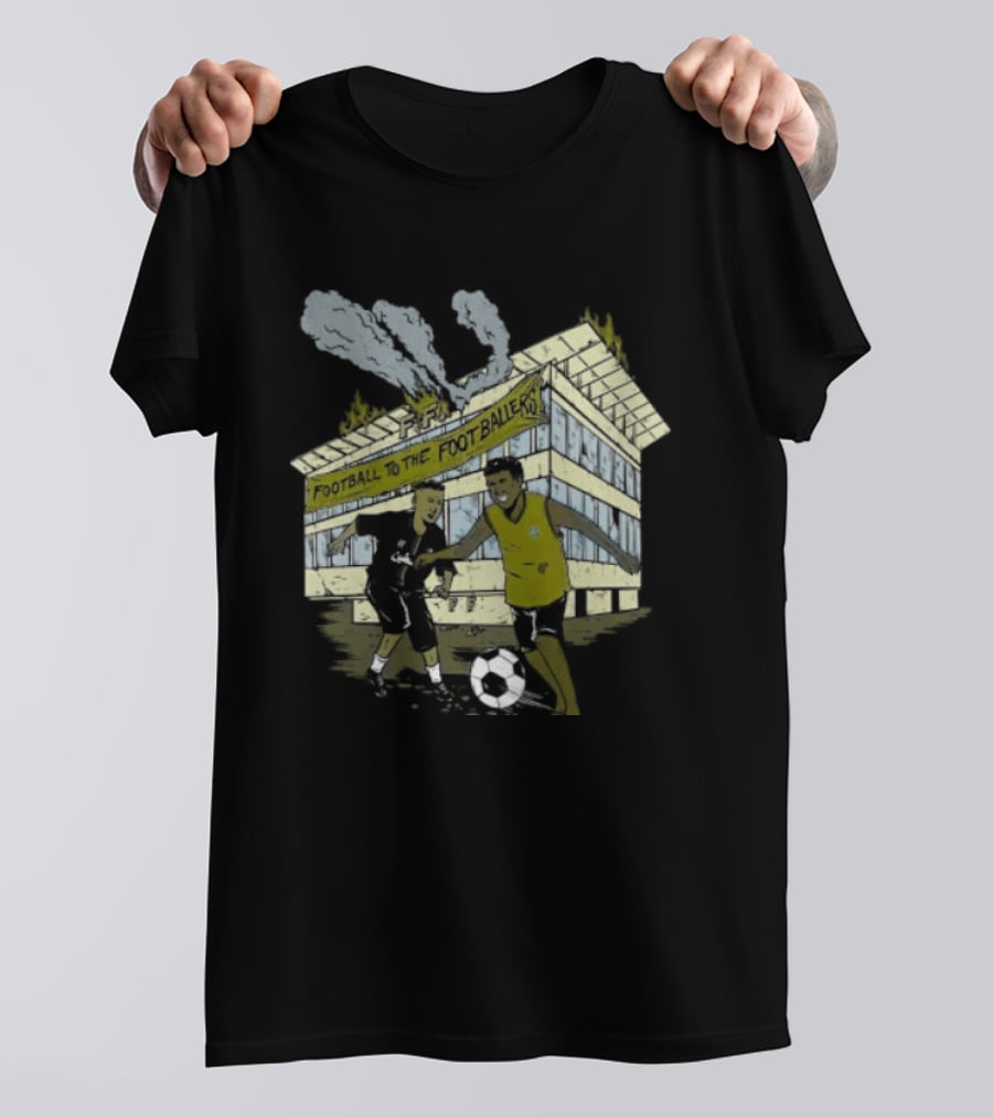Football To The Footballers Players Soccer Stadium Scene T-Shirt