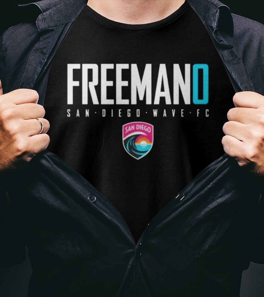 Freeman San Diego Wave FC NWSL Soccer Player Sarah Freeman T-Shirt