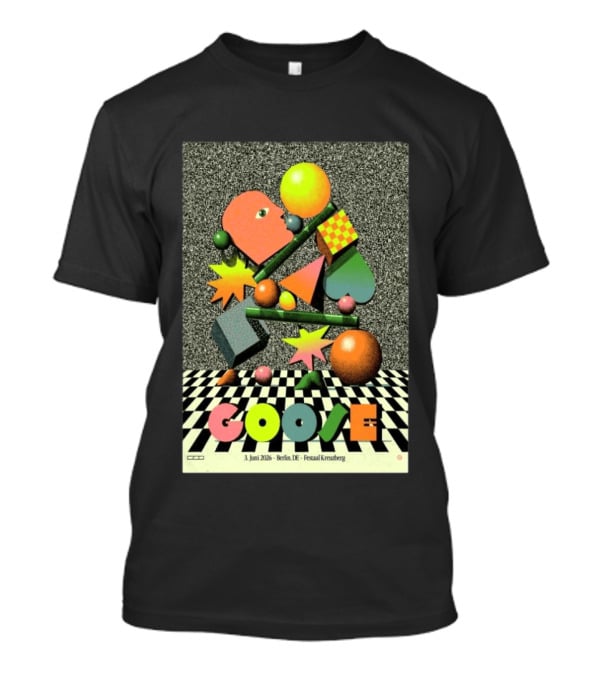 Goose Berlin DE 3 Juni 2026 Festsaal Kreuzberg Checkered Geometric T-Shirt