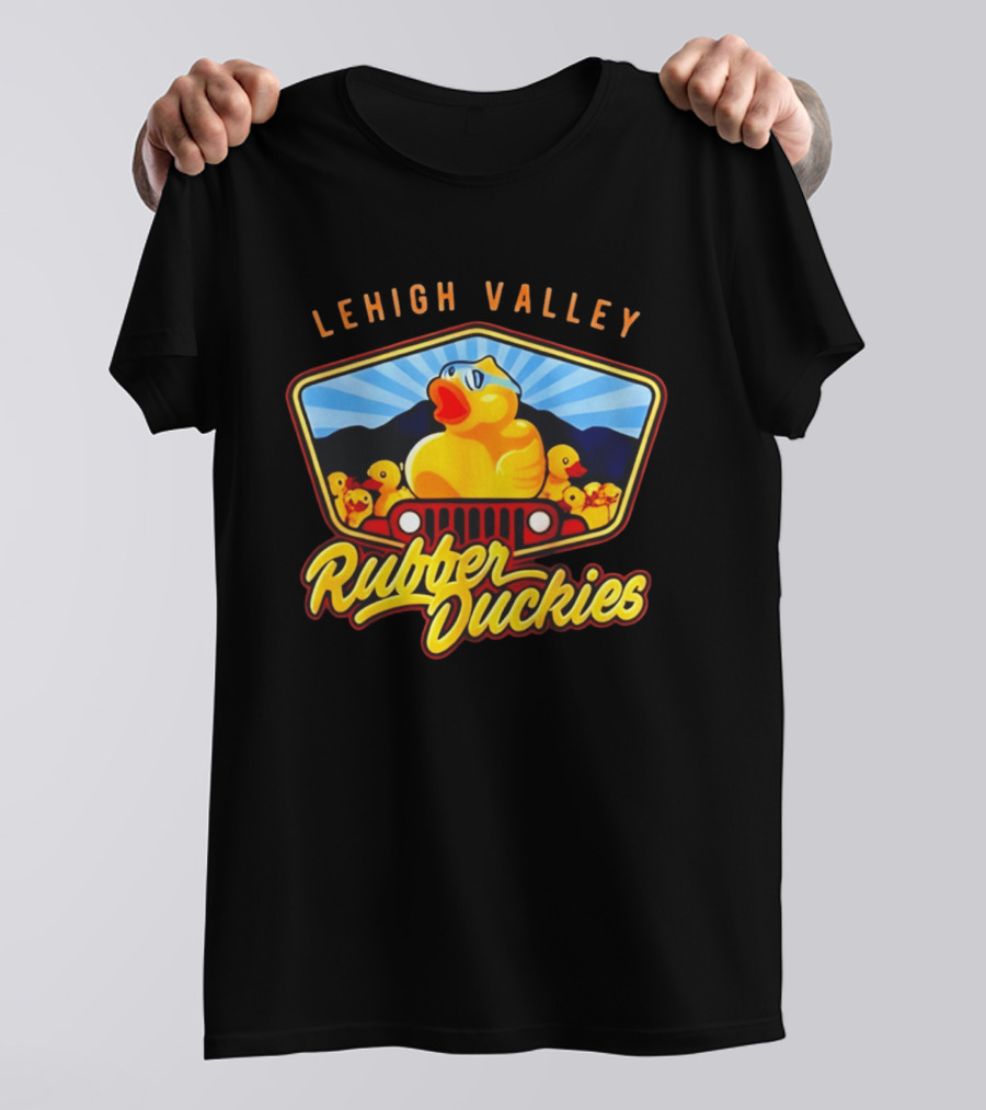 Lehigh Valley IronPigs Rubber Duckies Jeep T-Shirt