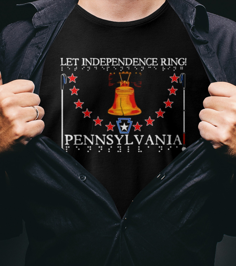 Let Independence Ring Pennsylvania Liberty Bell Stars T-Shirt