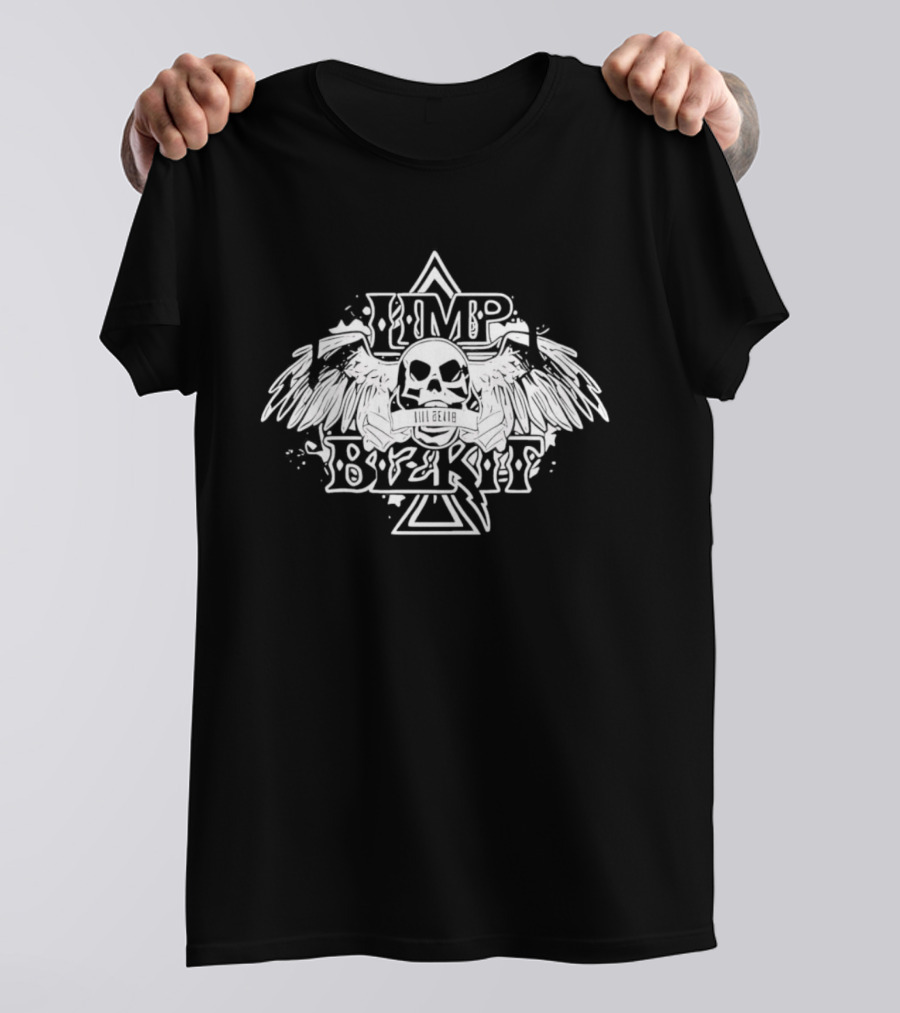 Limp Bizkit Skull Wings Band Music T-Shirt