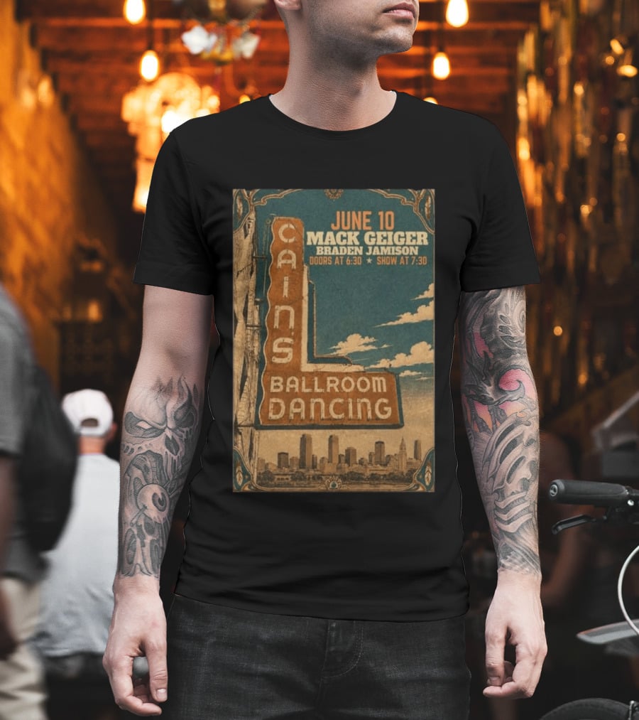 June 10 Mack Geiger Cains Ballroom Dancing Braden Jamison T-Shirt