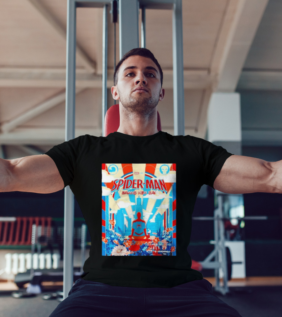 Marvel Studios Spider Man Brand New Day Exclusive Release July 29 Fandango Promotion T-Shirt
