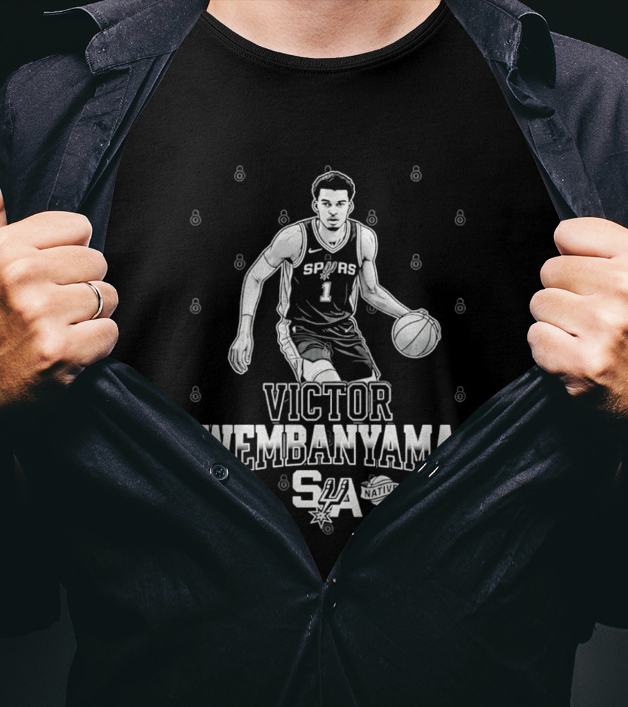 Victor Wembanyama Spurs SA Basketball NBA T-Shirt