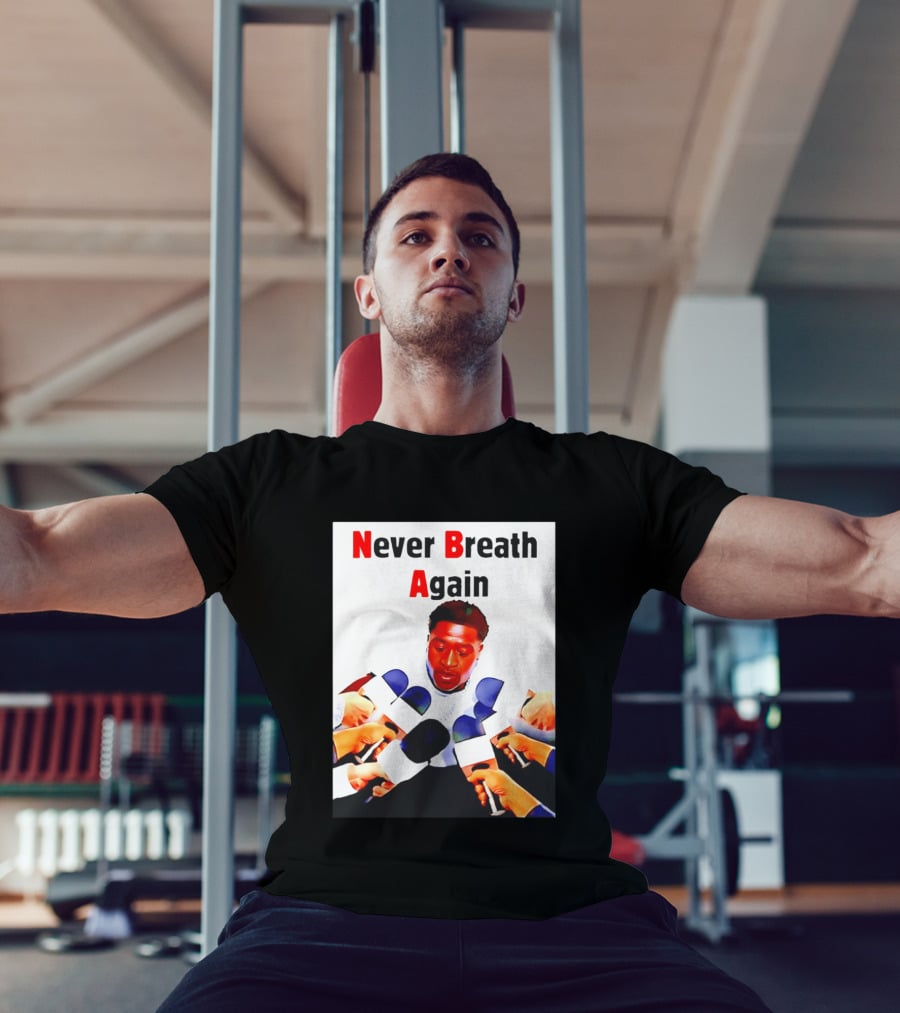 Never Breath Again George Floyd Microphones Press T-Shirt