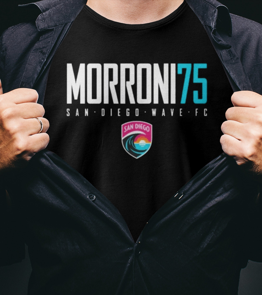 San Diego Wave FC Morroni 75 Soccer Team T-Shirt