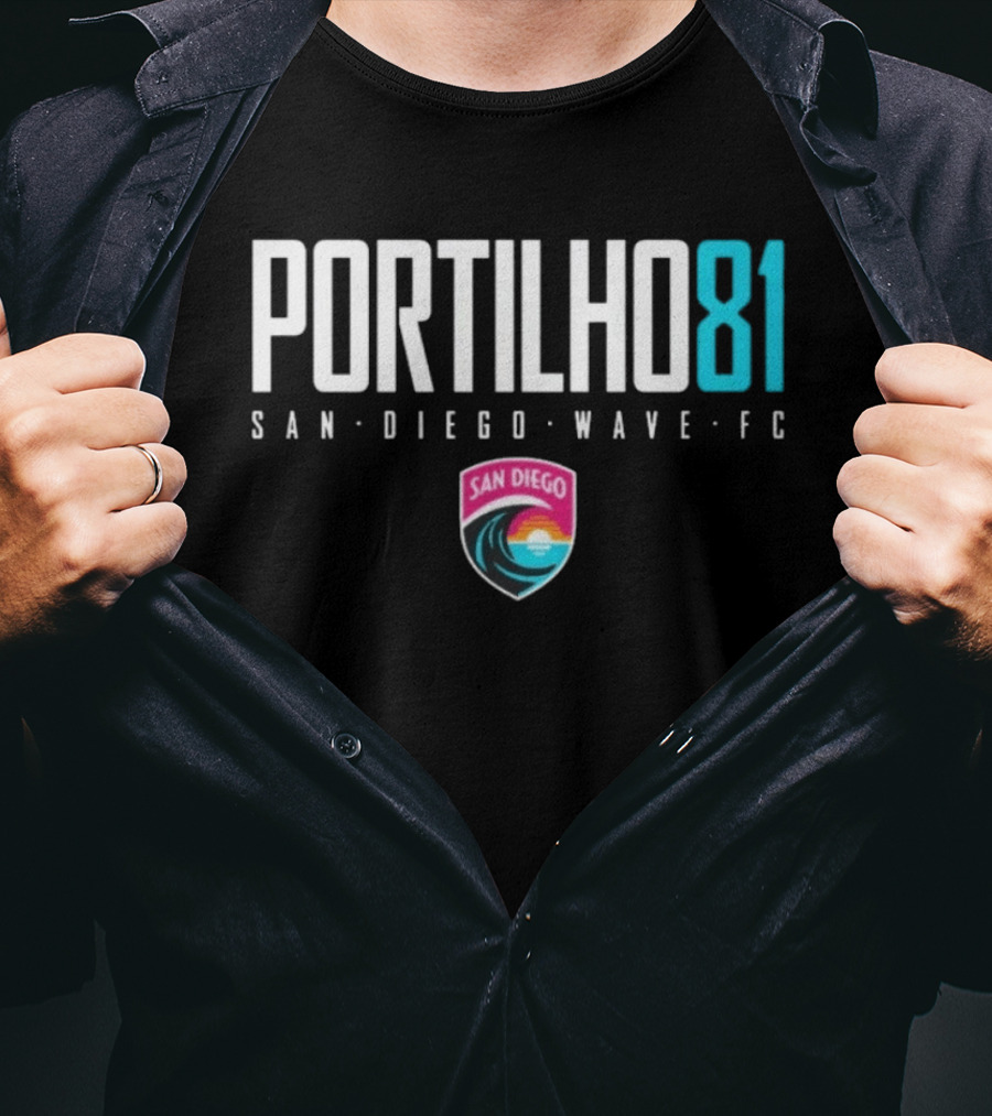 San Diego Wave FC Portilho 81 Sports San Diego Wave FC T-Shirt