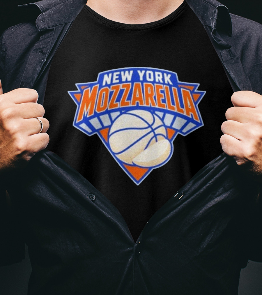 New York Mozzarella Basketball NY Knicks T-Shirt