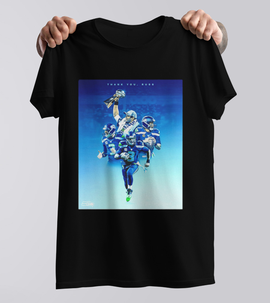 Thank You Russ Seattle Seahawks Russell Wilson Super Bowl 3 T-Shirt