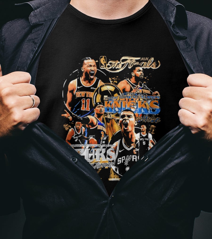 NBA 2026 Finals New York Knicks Vs San Antonio Spurs Matchup Highlights T-Shirt