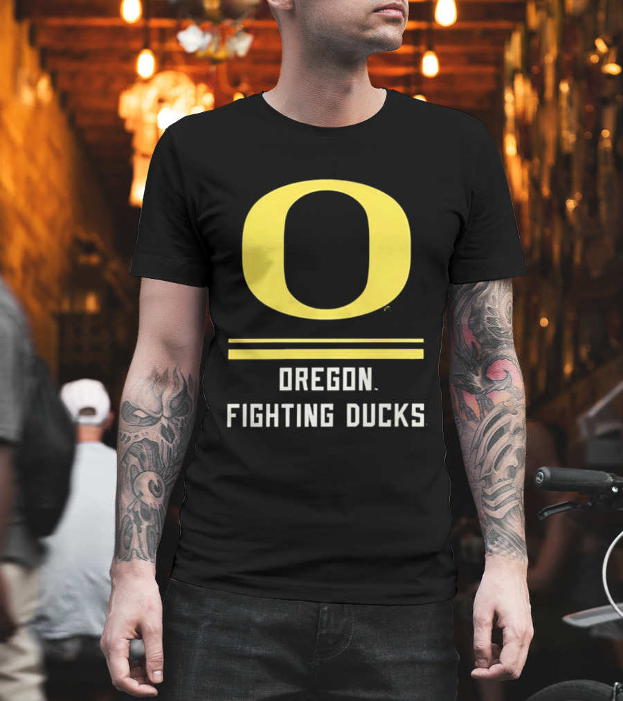 Oregon Fighting Ducks Yellow O T-Shirt