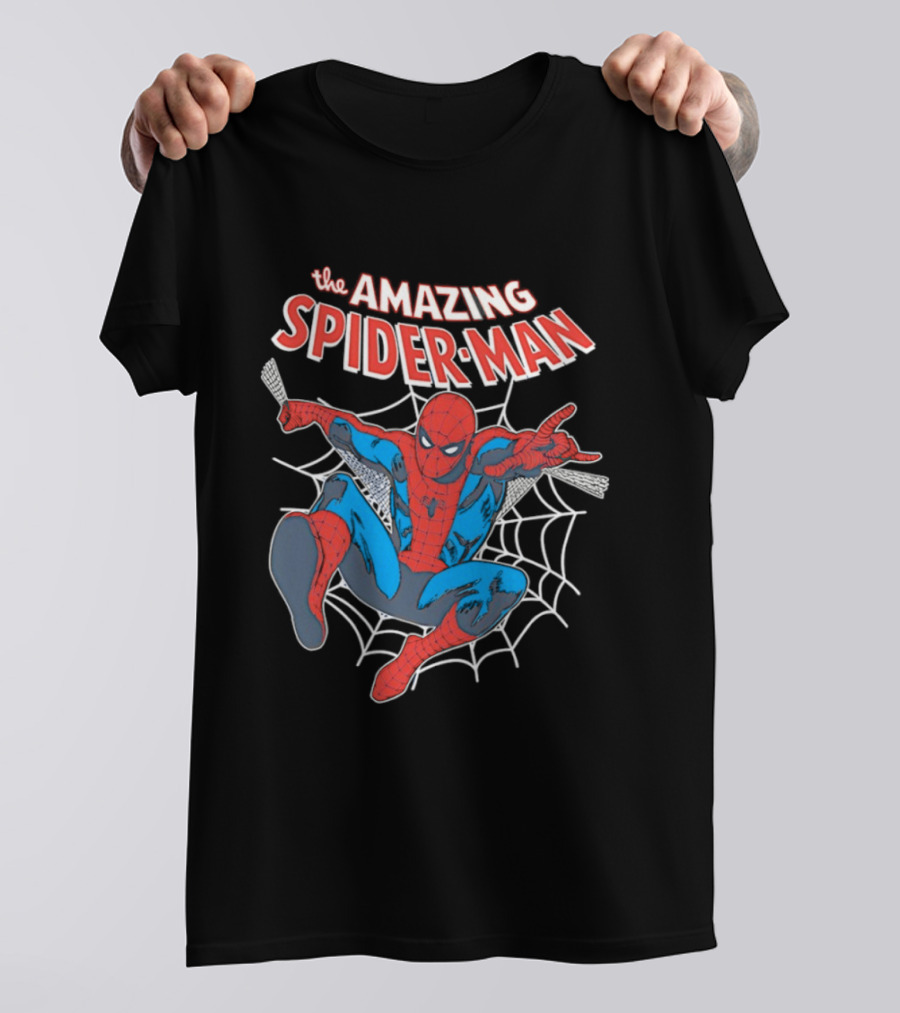 The Amazing Spider Man Web Crawling Comic T-Shirt