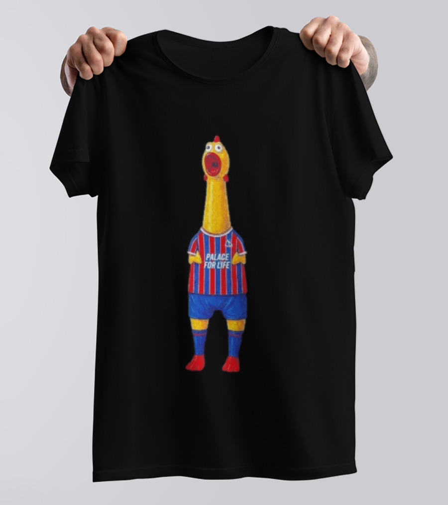 Paxo The Chicken Palace For Life Crystal Palace FC T-Shirt