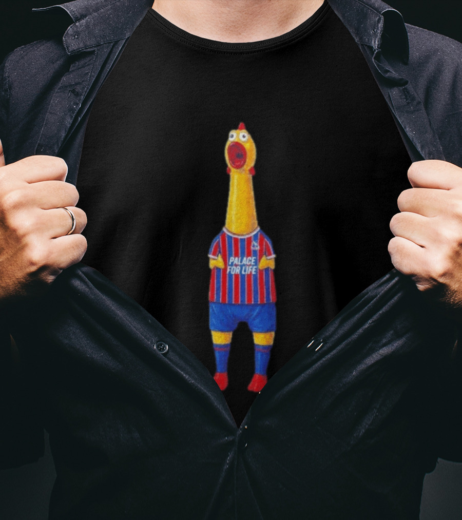 Paxo The Chicken Palace For Life Crystal Palace FC T-Shirt