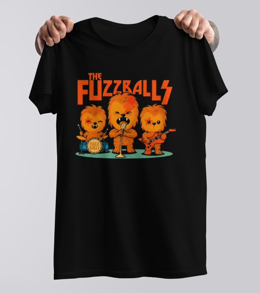 The Fuzzballs Chewbacca Star Wars Music Band T-Shirt