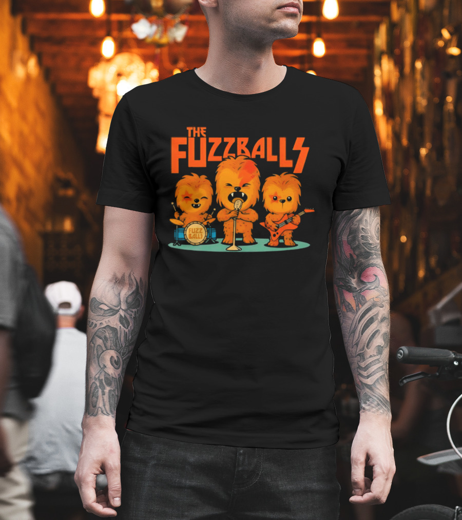 The Fuzzballs Chewbacca Star Wars Music Band T-Shirt