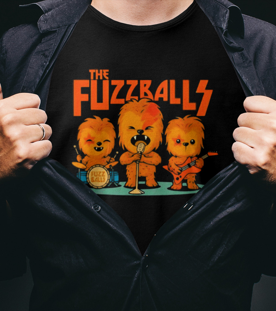 The Fuzzballs Chewbacca Star Wars Music Band T-Shirt