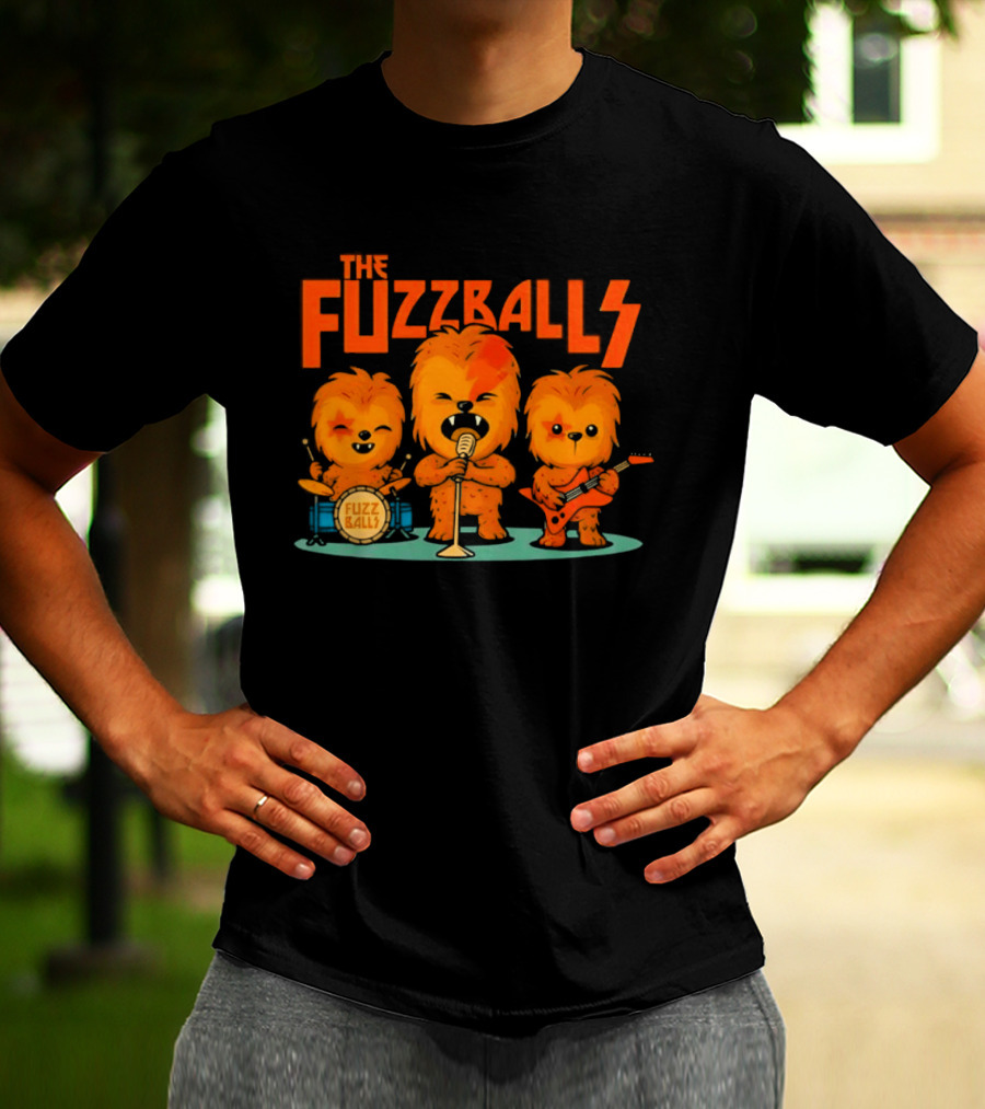 The Fuzzballs Chewbacca Star Wars Music Band T-Shirt