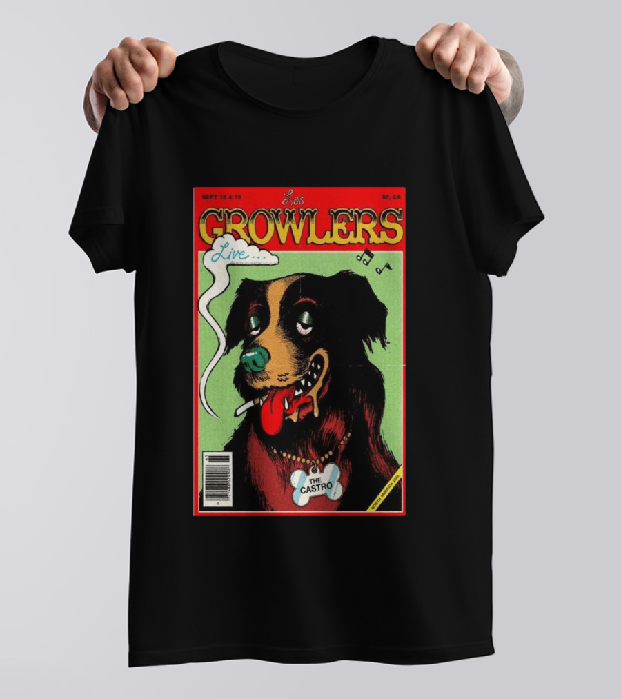 Los Growlers Live Sept 18 19 2026 San Francisco CA The Castro Theatre Dog T-Shirt
