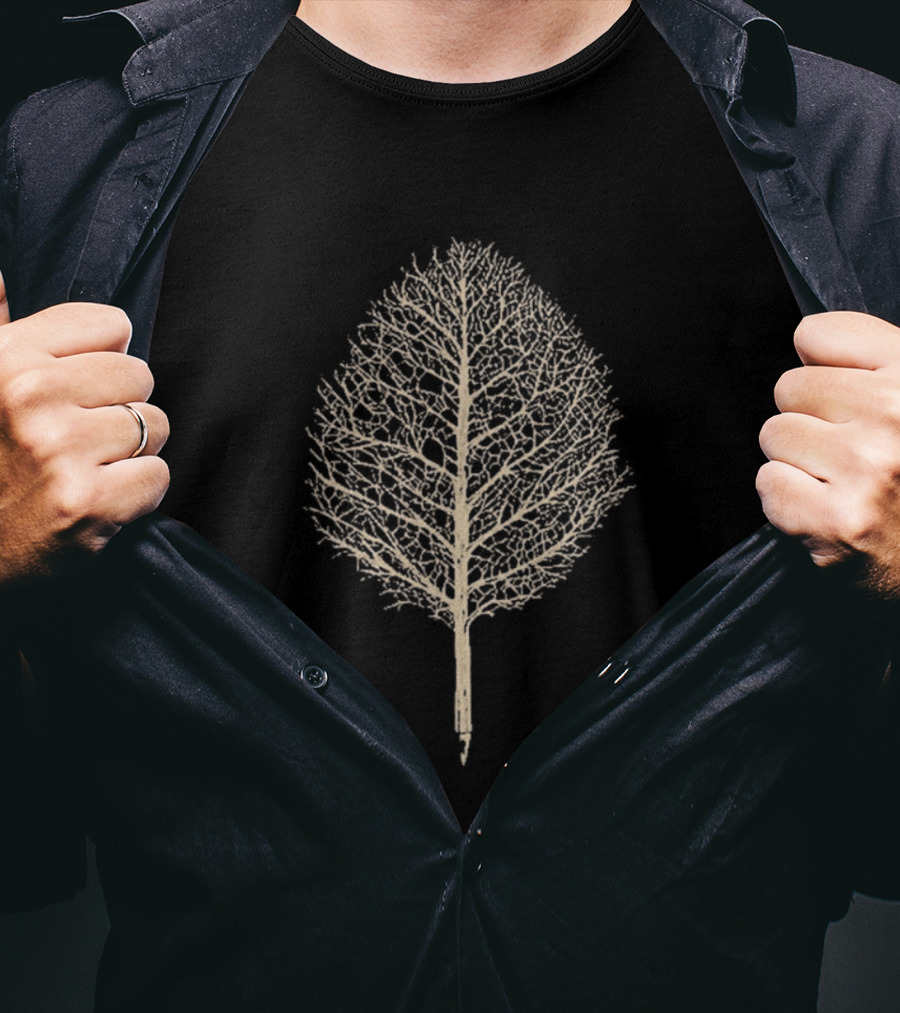 Typographia Creative Tree Leaf T-Shirt