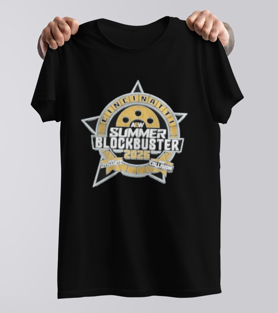 AEW Summer Blockbuster 2026 Cincinnati Event New Dynamite New Collision T-Shirt