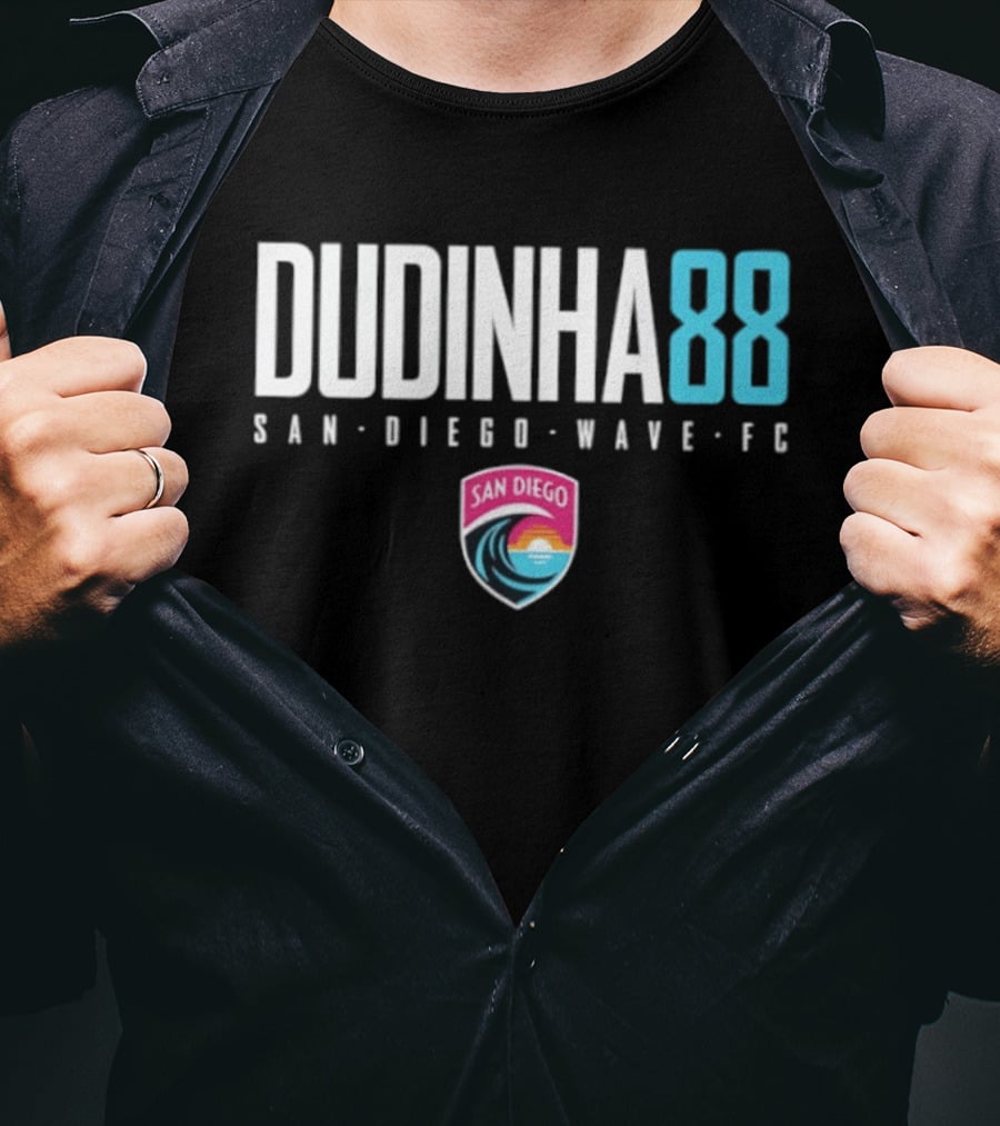 Dudinha 88 San Diego Wave FC Fan Gear Soccer Team T-Shirt