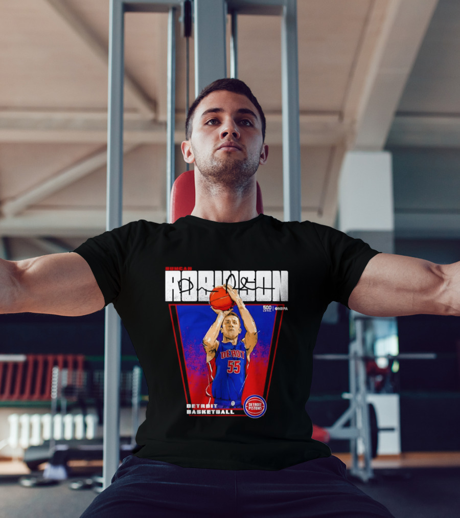 Duncan Robinson Detroit Pistons Basketball NBA Number 55 T-Shirt