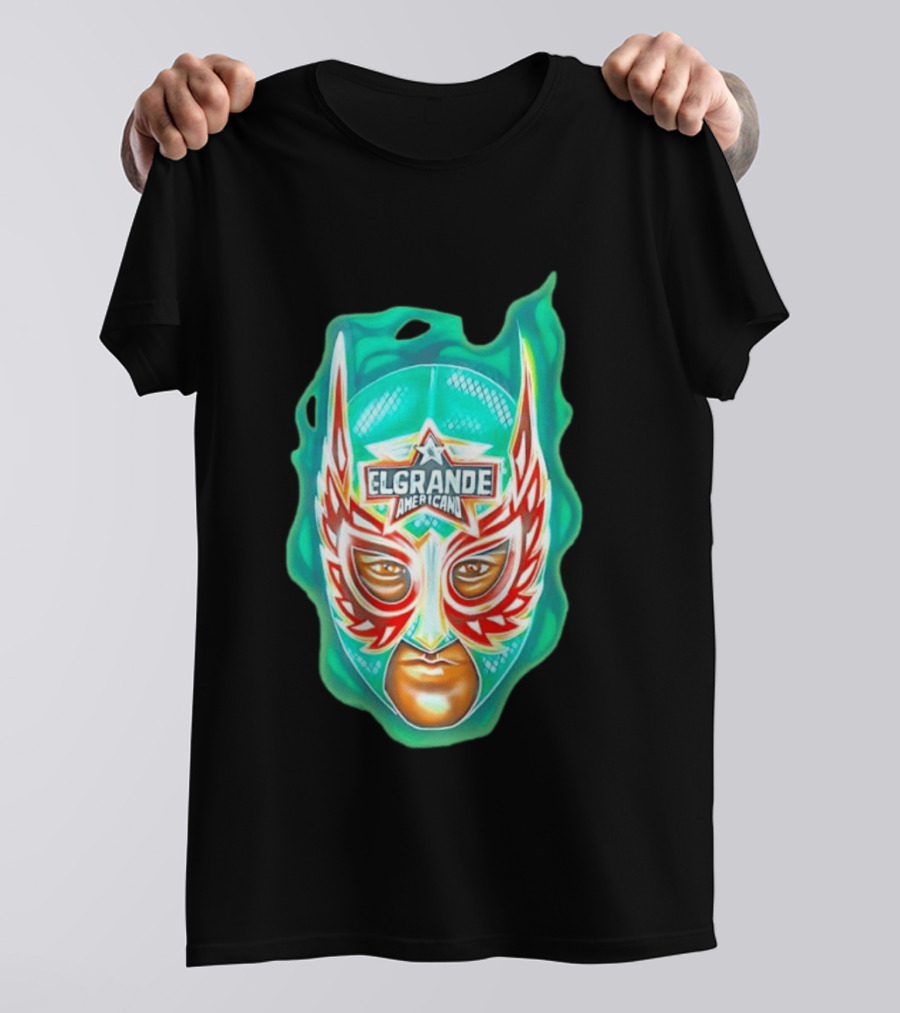 El Grande Americano Luchador Mask Art Bright T-Shirt
