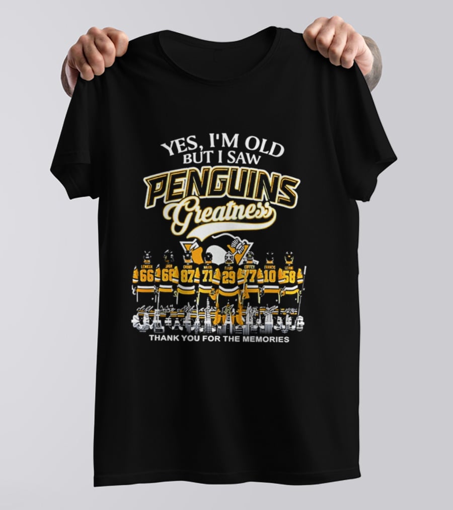 Yes I'm Old But I Saw Penguins Greatness Thank You For The Memories T-Shirt