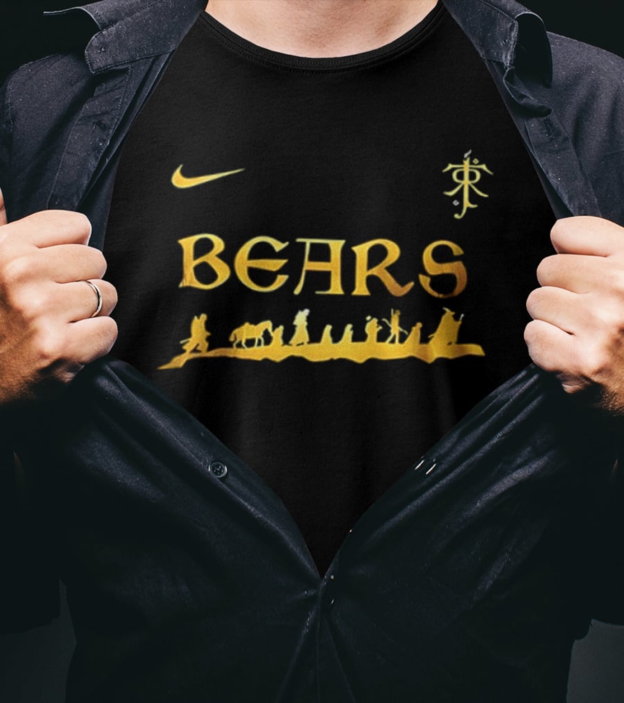 Chicago Bears Fellowship Of The Ring Nike Collaboration T-Shirt