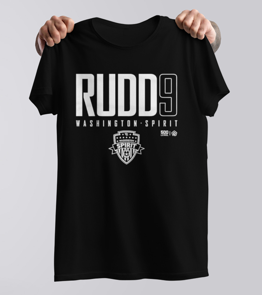 Rudd 9 Washington Spirit Soccer Team NWSL Crest T-Shirt