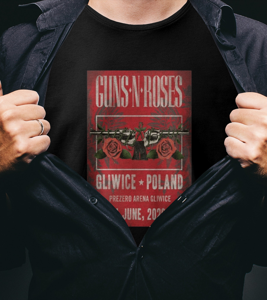 Guns N' Roses 2026 PreZero Arena Gliwice Poland Concert 4 June T-Shirt