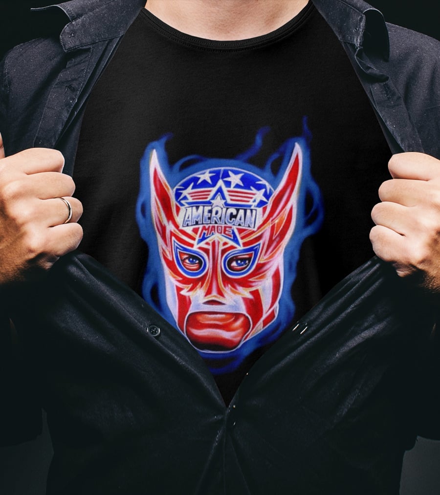 Cody Rhodes American Made Luchador Mask Star Spangled T-Shirt
