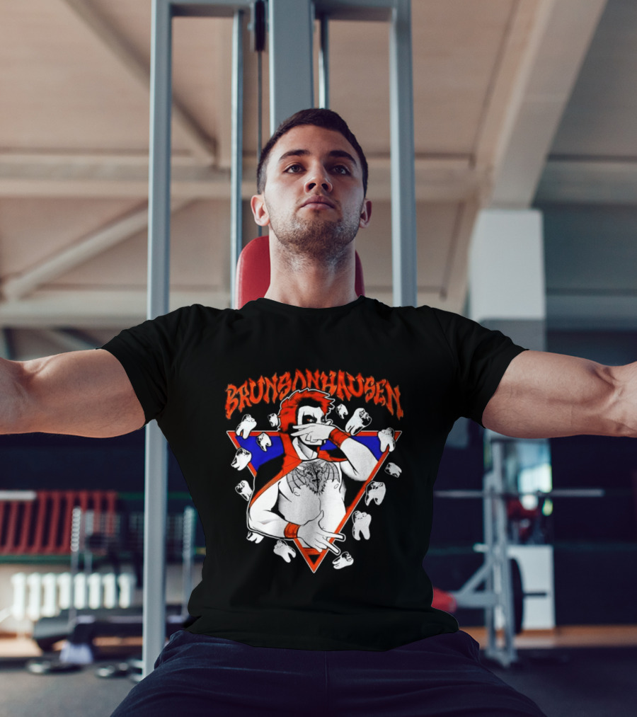 Brunsonhausen WWE Fan Art Featuring Danhausen And Jalen Brunson T-Shirt