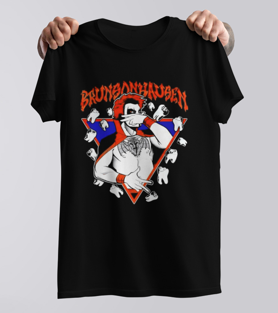 Brunsonhausen WWE Fan Art Featuring Danhausen And Jalen Brunson T-Shirt