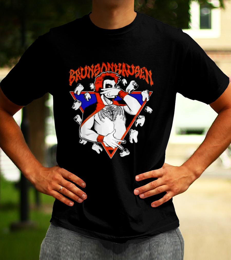 Brunsonhausen WWE Fan Art Featuring Danhausen And Jalen Brunson T-Shirt