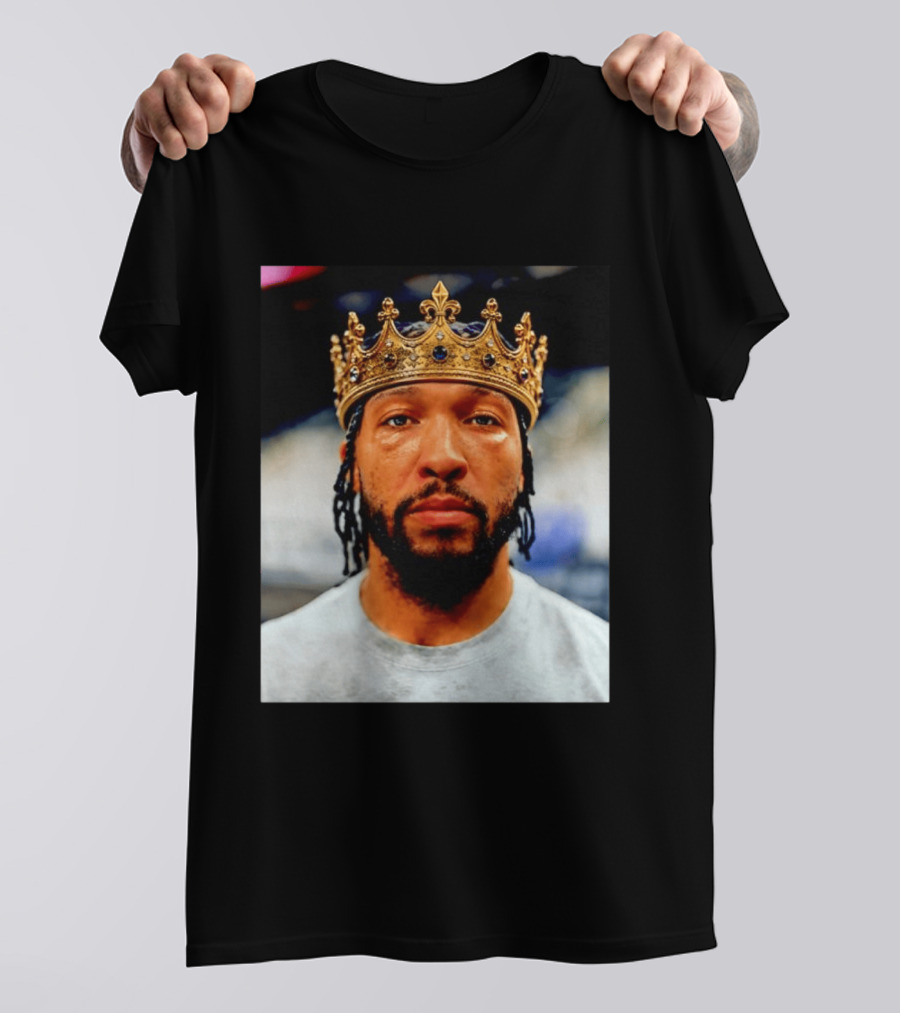 Jalen Brunson King New York Knicks Crown T-Shirt