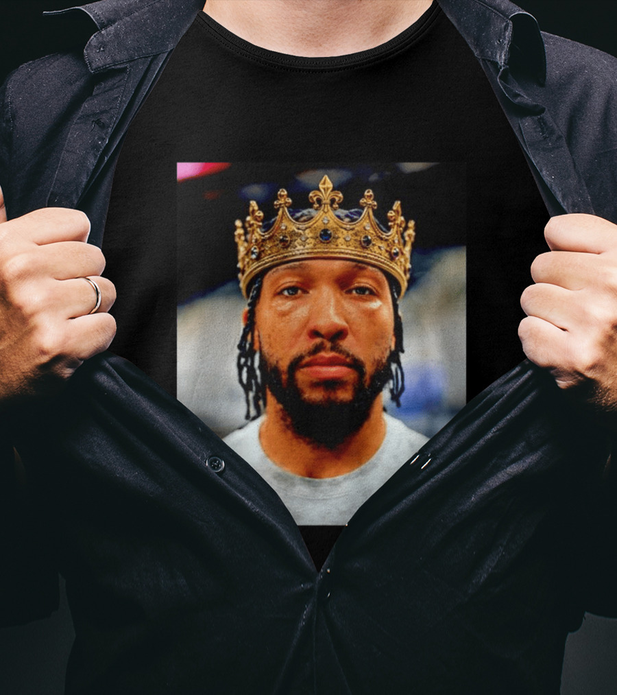 Jalen Brunson King New York Knicks Crown T-Shirt