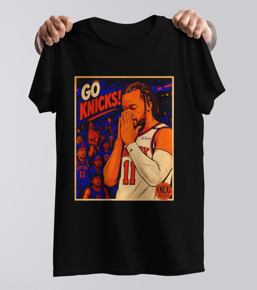 GO KNICKS Jalen Brunson New York Knicks 11 Mexico T-Shirt