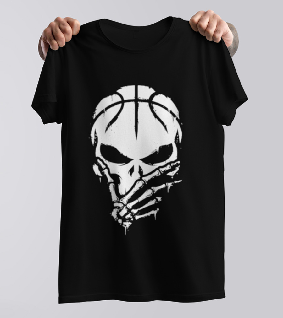 Jalen Brunson The Brunisher Skull Basketball 3 Points Pose T-Shirt