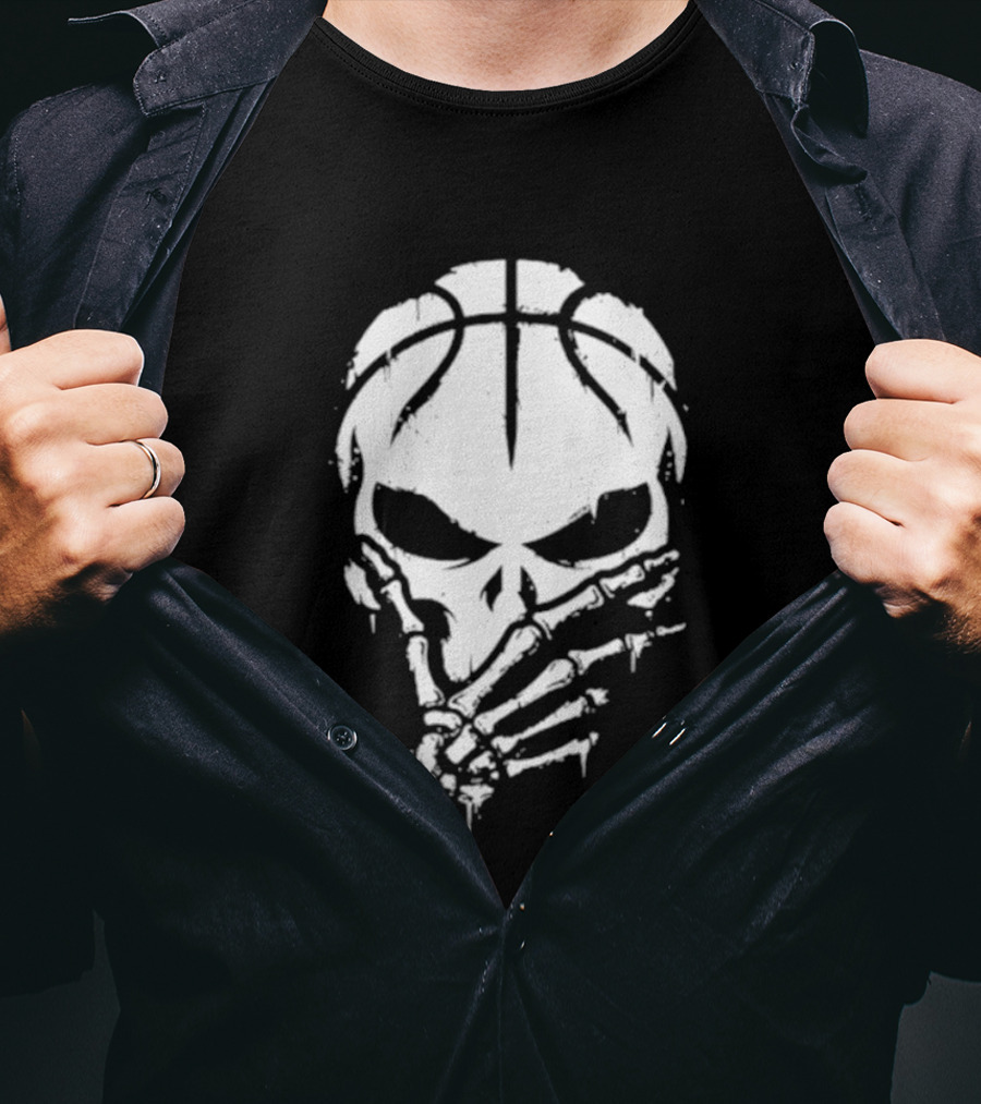 Jalen Brunson The Brunisher Skull Basketball 3 Points Pose T-Shirt