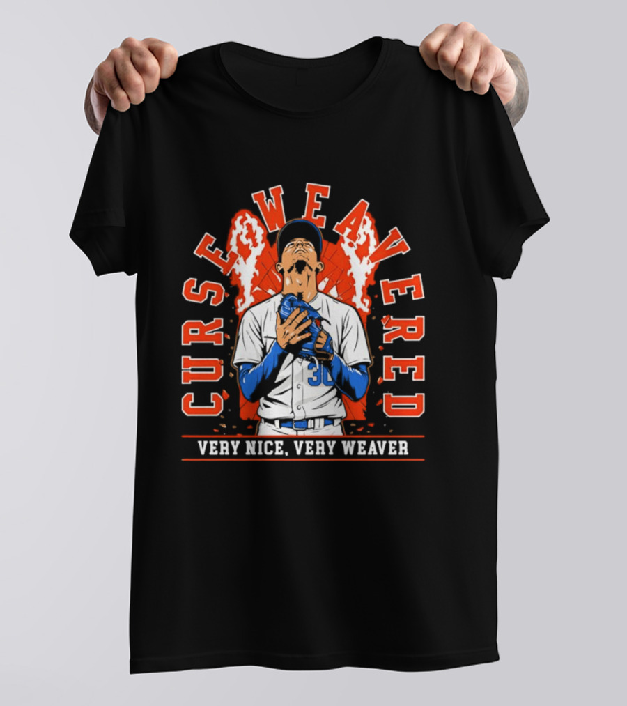 Jared Weaver Los Angeles Angels Curse Weavered Very Nice Very Weaver T-Shirt